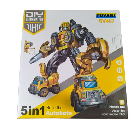 toyari GV407 5-in-1 Baukasten Roboter & Fahrzeuge