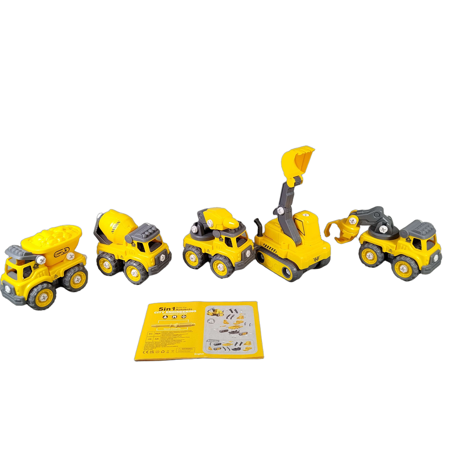 toyari GV407 5-in-1 Baukasten Roboter & Fahrzeuge