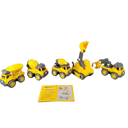 toyari GV407 5-in-1 Baukasten Roboter & Fahrzeuge