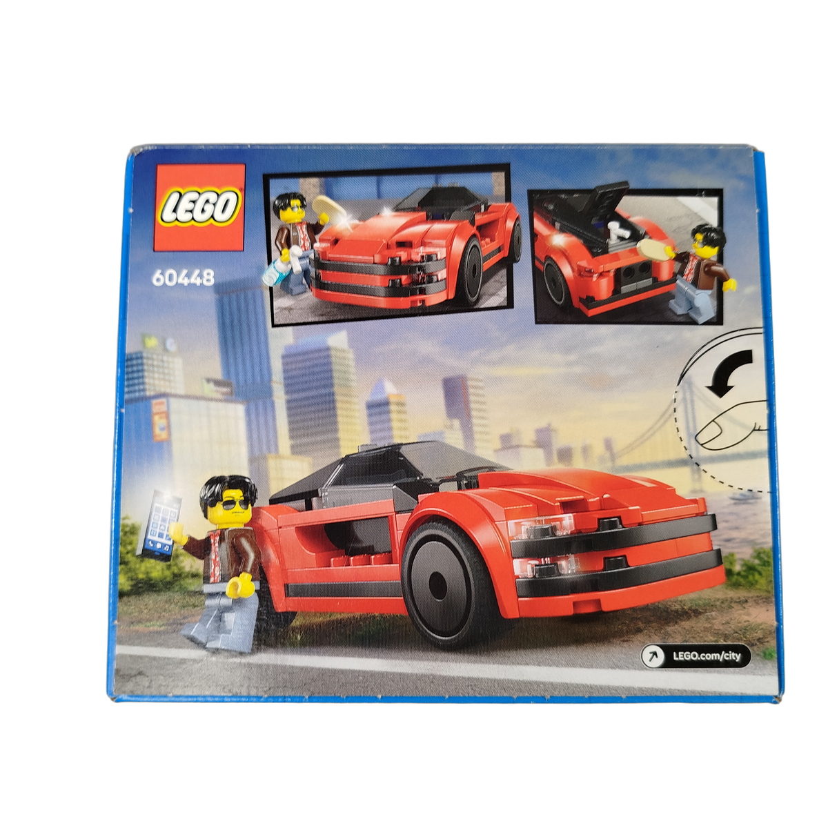 LEGO City Roter Sportwagen 60448 Bauset mit Zubehör, Neu