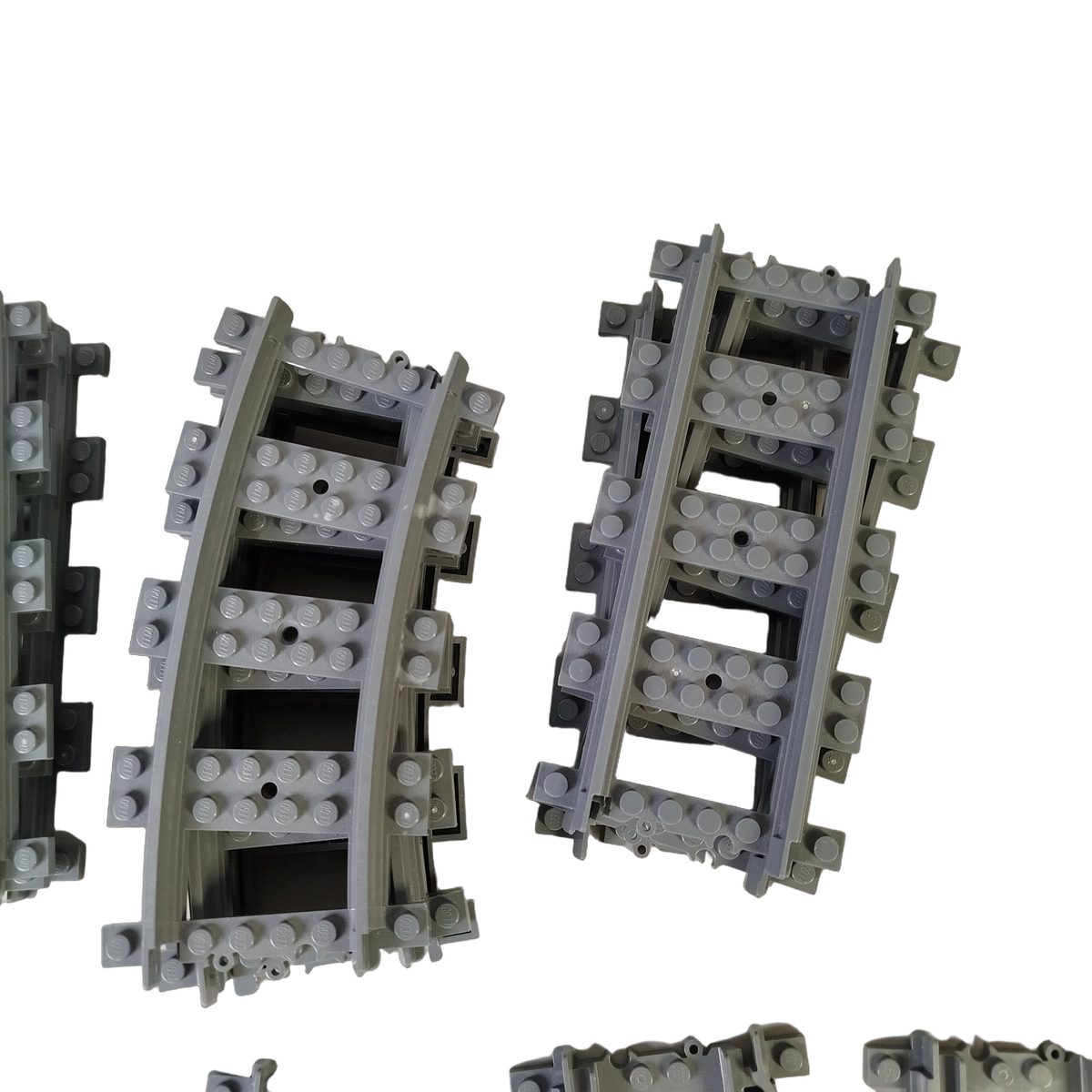 LEGO Eisenbahn Schienen flexibel, gerade & gebogen, 17 Teile
