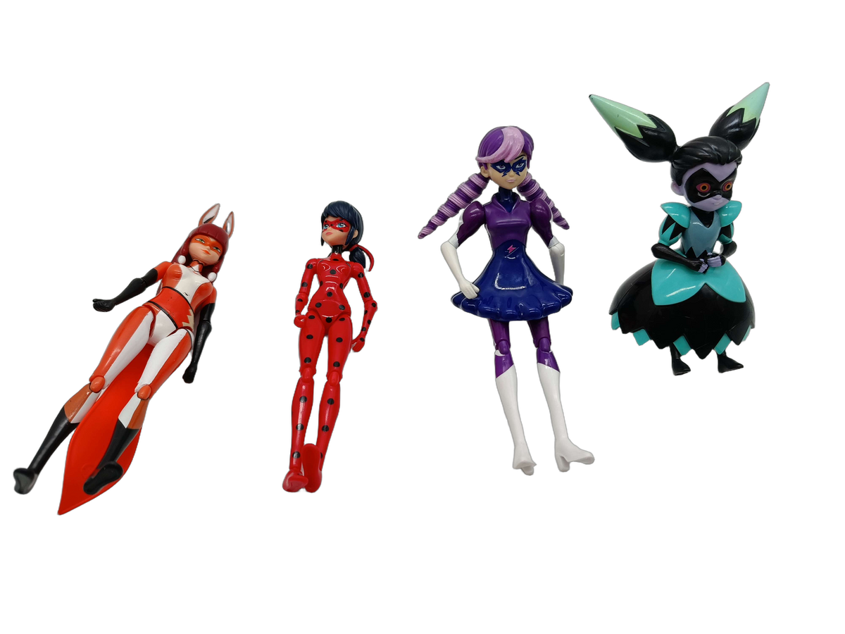 Zagtoon Bundle Miraculous Set von 4 Actionfiguren, ab 3 Jahre