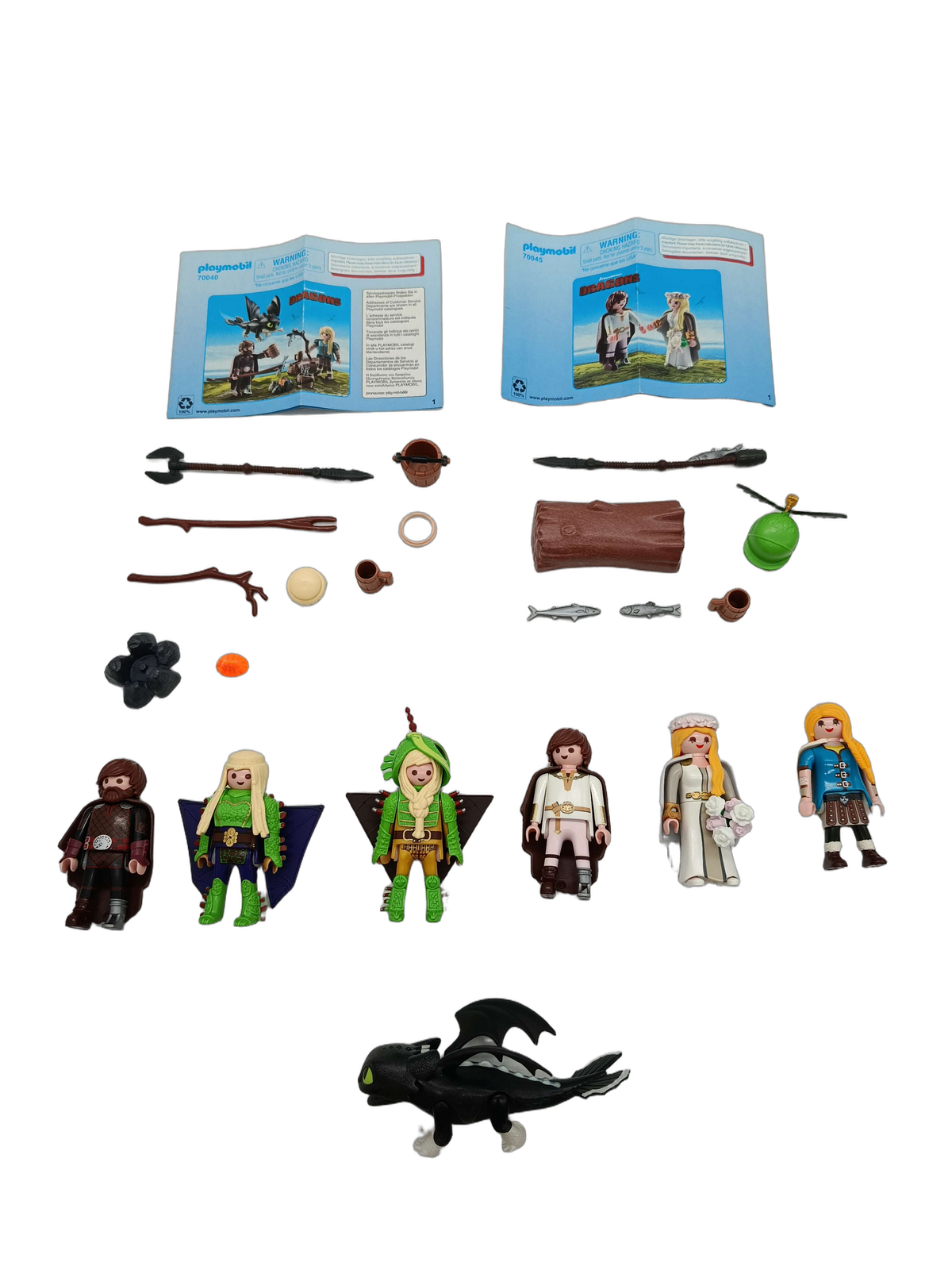 Playmobil Bundle Dragons 70040 70042 70045 Set von 3 Figuren