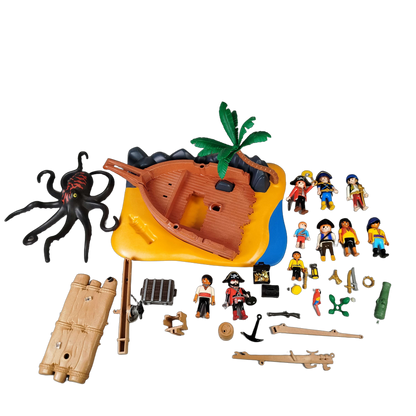 Playmobil Bundle Set von 2 Pirateninsel & Riesenkrake 4136 4291