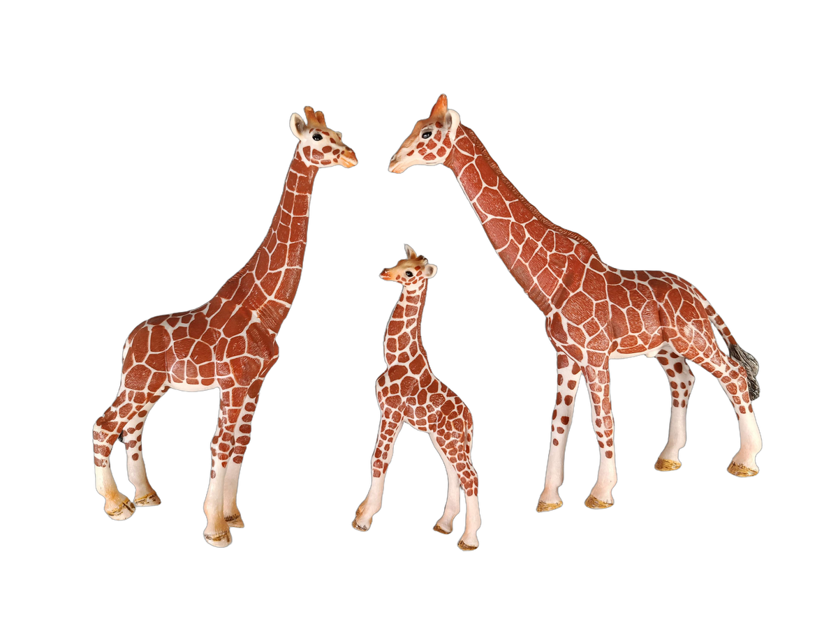 Schleich Tiere Bundle Giraffenfamilie 3 Teile Giraffen Figuren