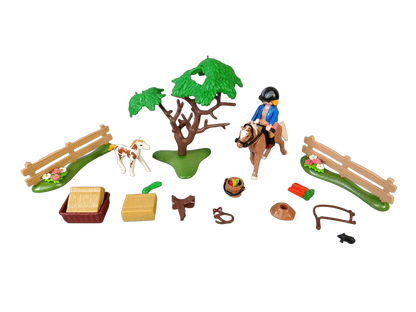Playmobil Bundle 5227 5279 Set von 2 Figuren & Pferde, ab 3 Jahre