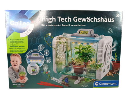 Clementoni High Tech Gewächshaus 59063 Experimentierset, Neu