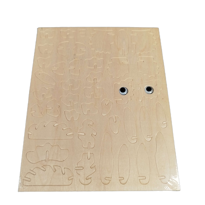 Bundle Holzbau Eule Set von 5 Bastelsperrholz Neu