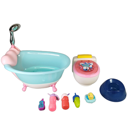Zapf Creation Bundle BABY born Set von 8 Badewanne WC