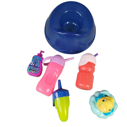 Zapf Creation Bundle BABY born Set von 8 Badewanne WC