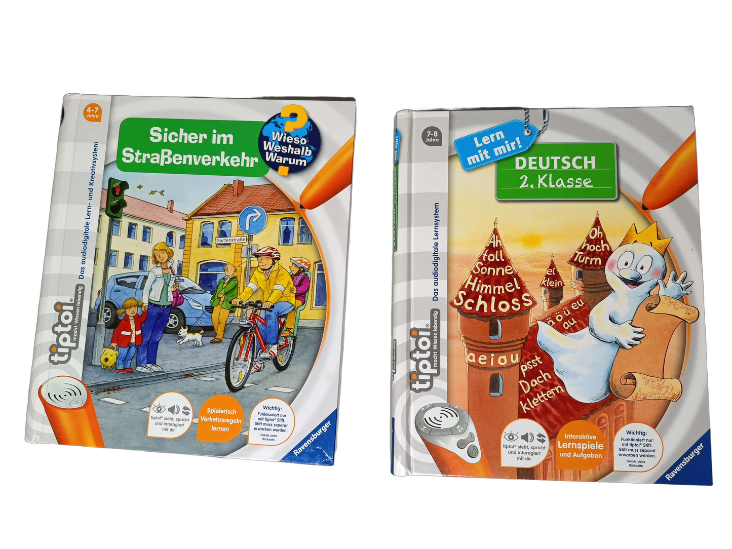 Ravensburger Bundle tiptoi Verkehr & Deutsch Set von 2 Lernbücher