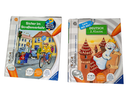 Ravensburger Bundle tiptoi Verkehr & Deutsch Set von 2 Lernbücher