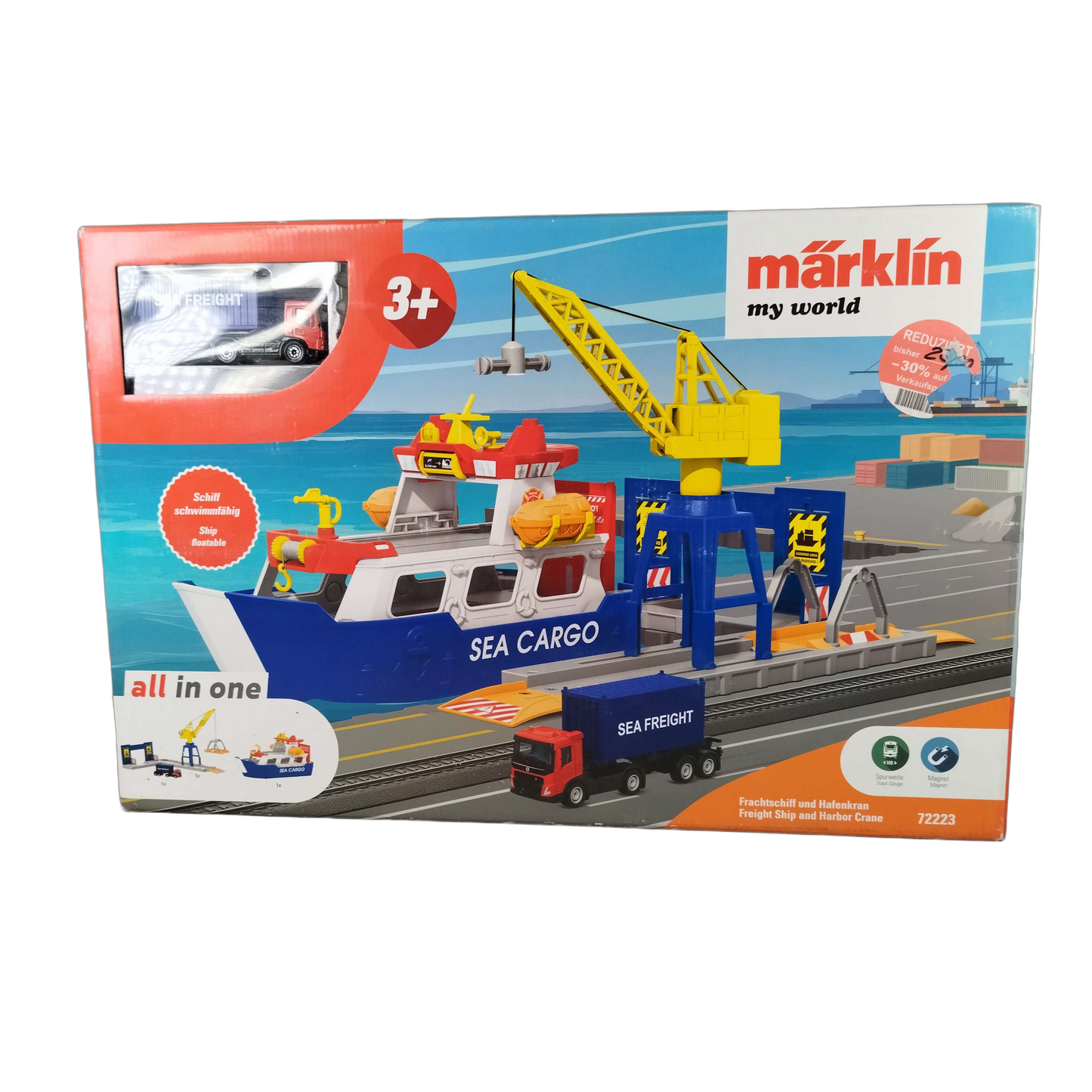 Märklin 72223 Frachtschiff & Hafenkran Spielset