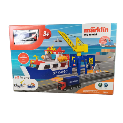 Märklin 72223 Frachtschiff & Hafenkran Spielset