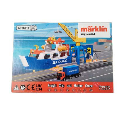 Märklin 72223 Frachtschiff & Hafenkran Spielset