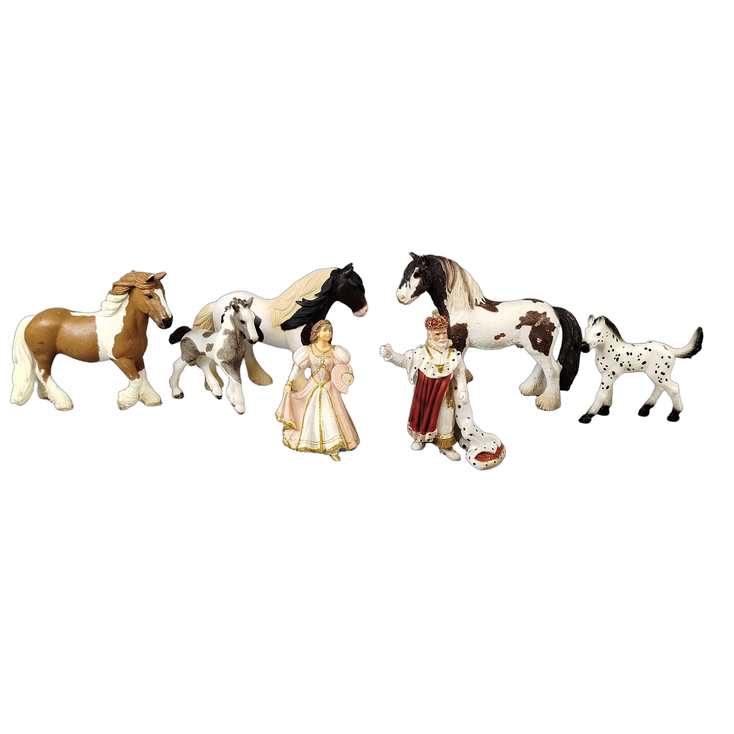 Schleich Tiere Bundle 7 Teile Pferde & Figuren