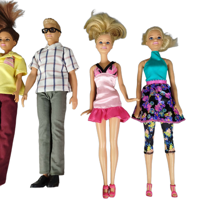 Mattel Bundle Barbie & Ken Set von 5 Puppen