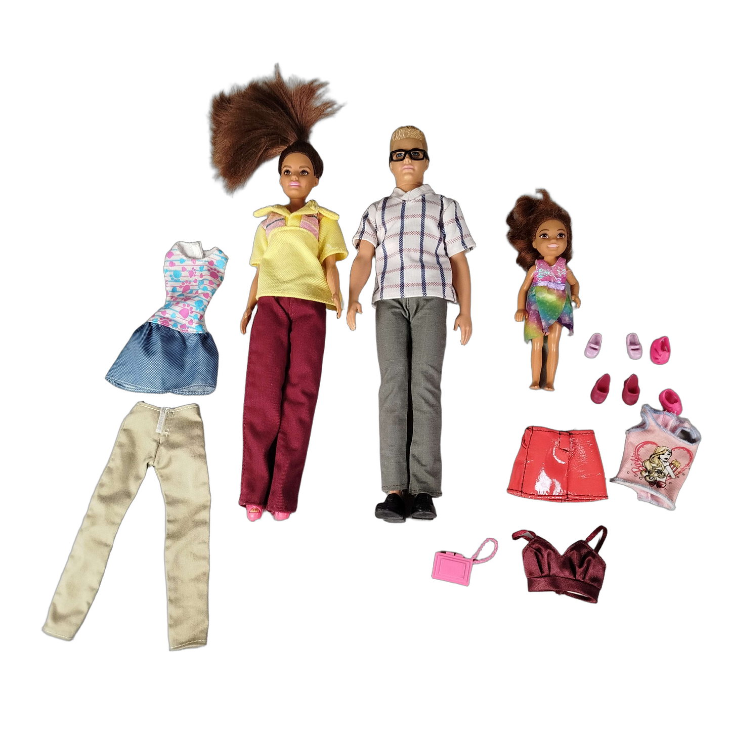 Mattel Bundle Barbie & Ken Set von 5 Puppen