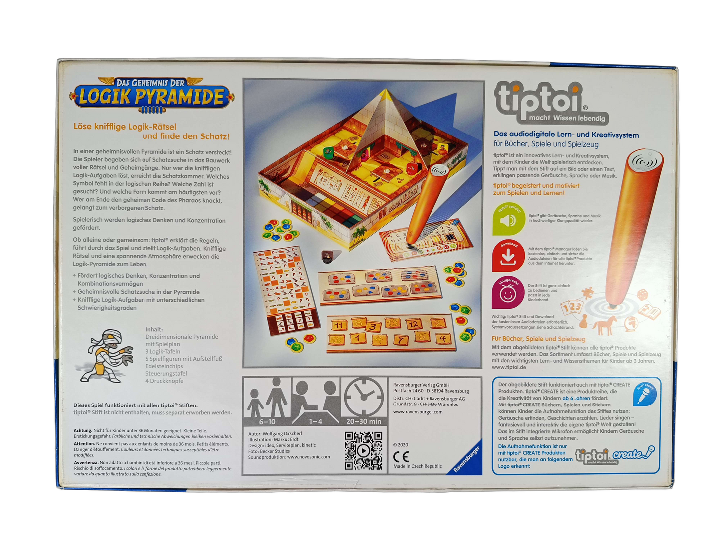 Ravensburger tiptoi Geheimnis der Logik-Pyramide Lernspiel