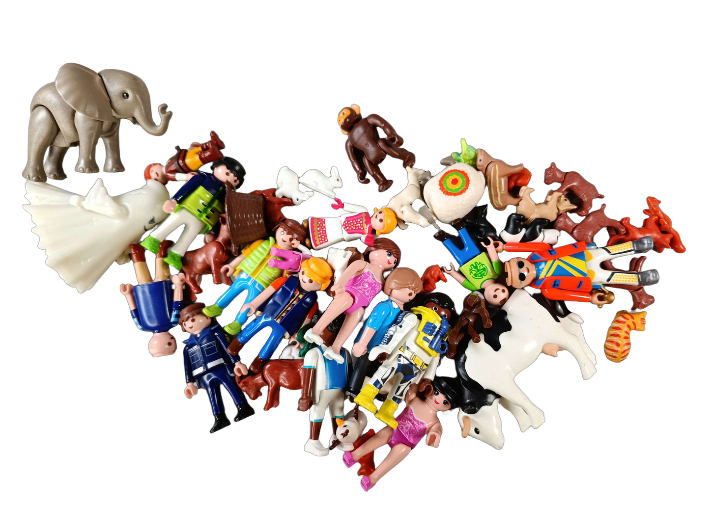 Konvolut Playmobil ca. 1 kg Figuren & Tiere, Fahrzeuge, ab 3 Jahre