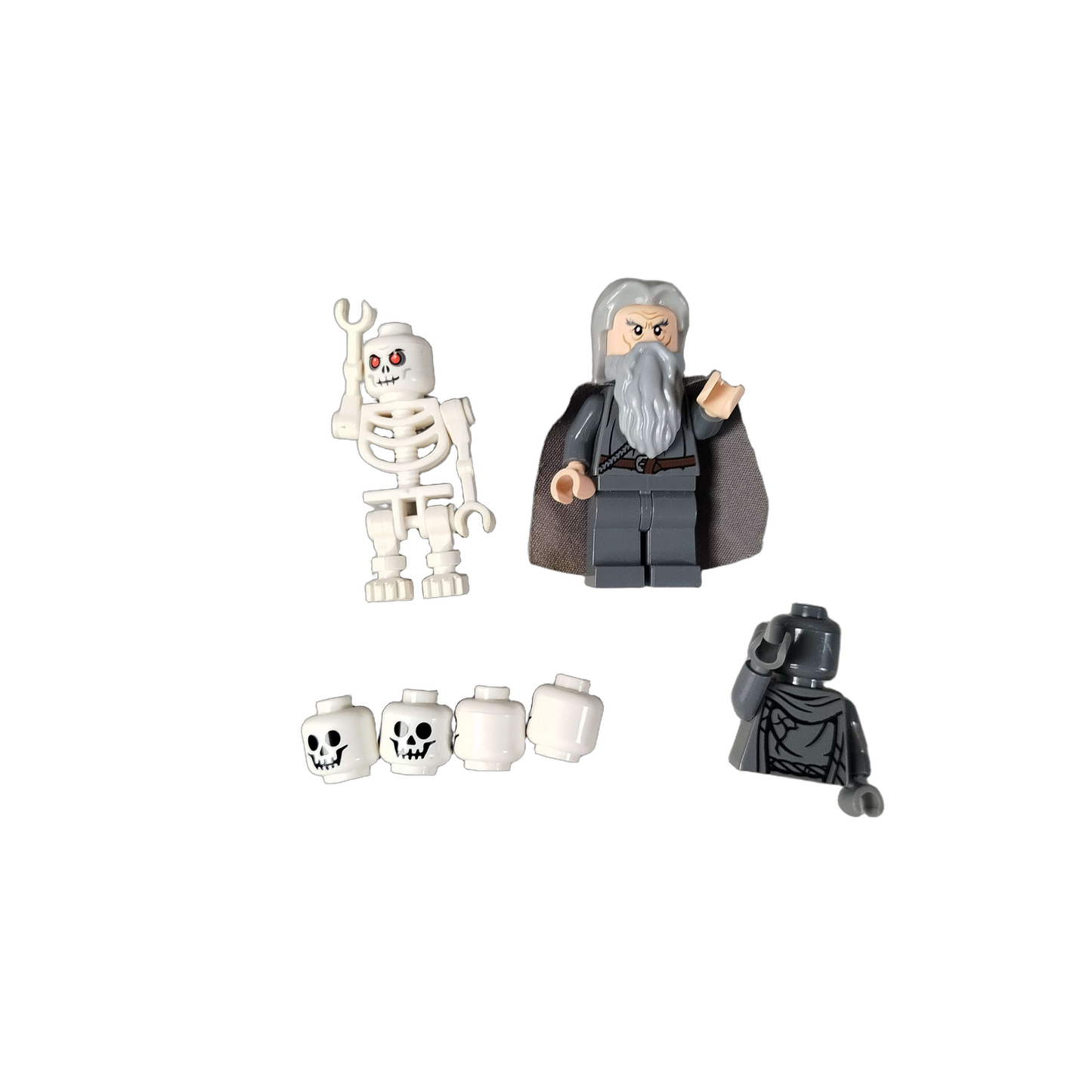 LEGO Bundle Gandalf & Skelett Minifiguren mit Zubehör