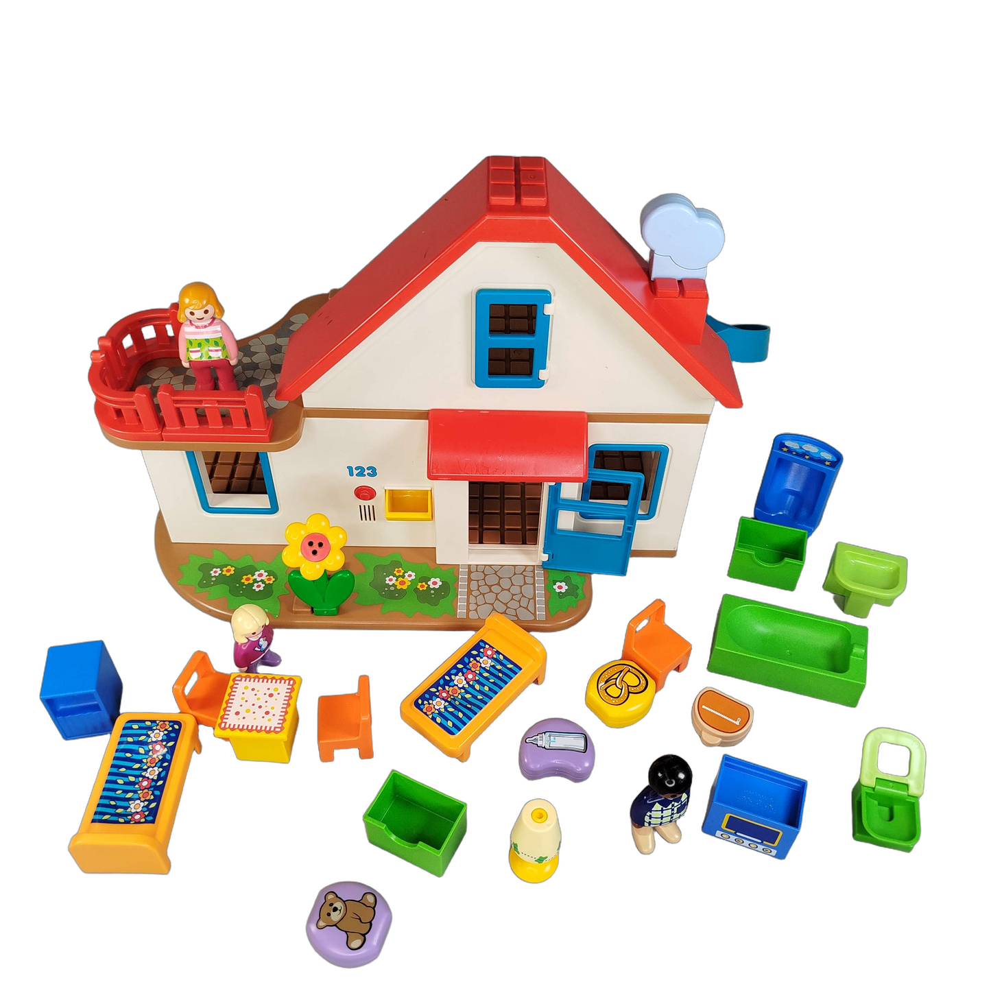 Playmobil 123 Haus-Spielset 70129 mit Figuren & Zubehör