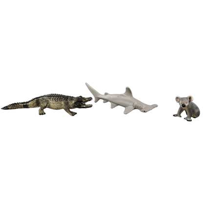 Schleich Tiere Bundle 5 Teile Tiger Löwe Koala Hai Krokodil