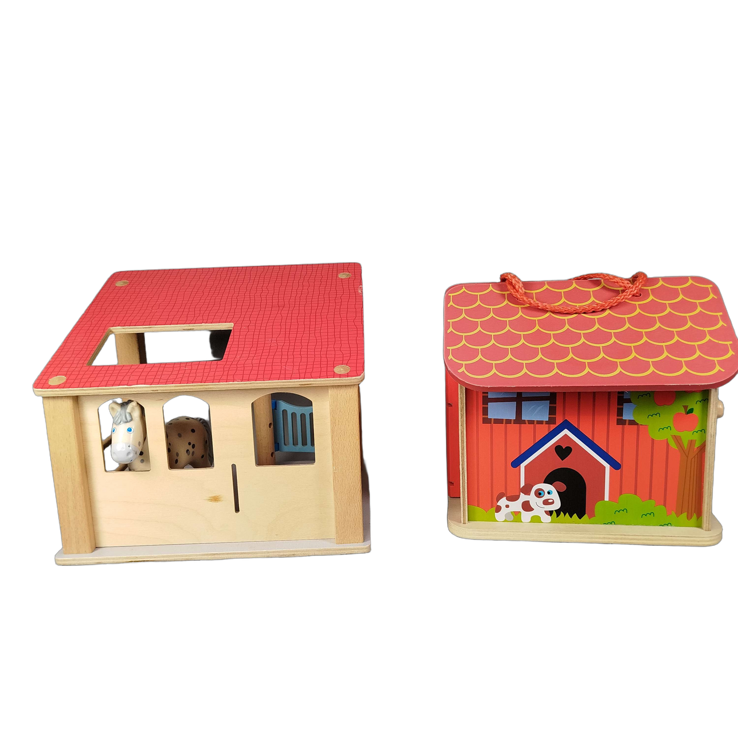 Bundle Bauernhof Set von 4 Stall & Tiere