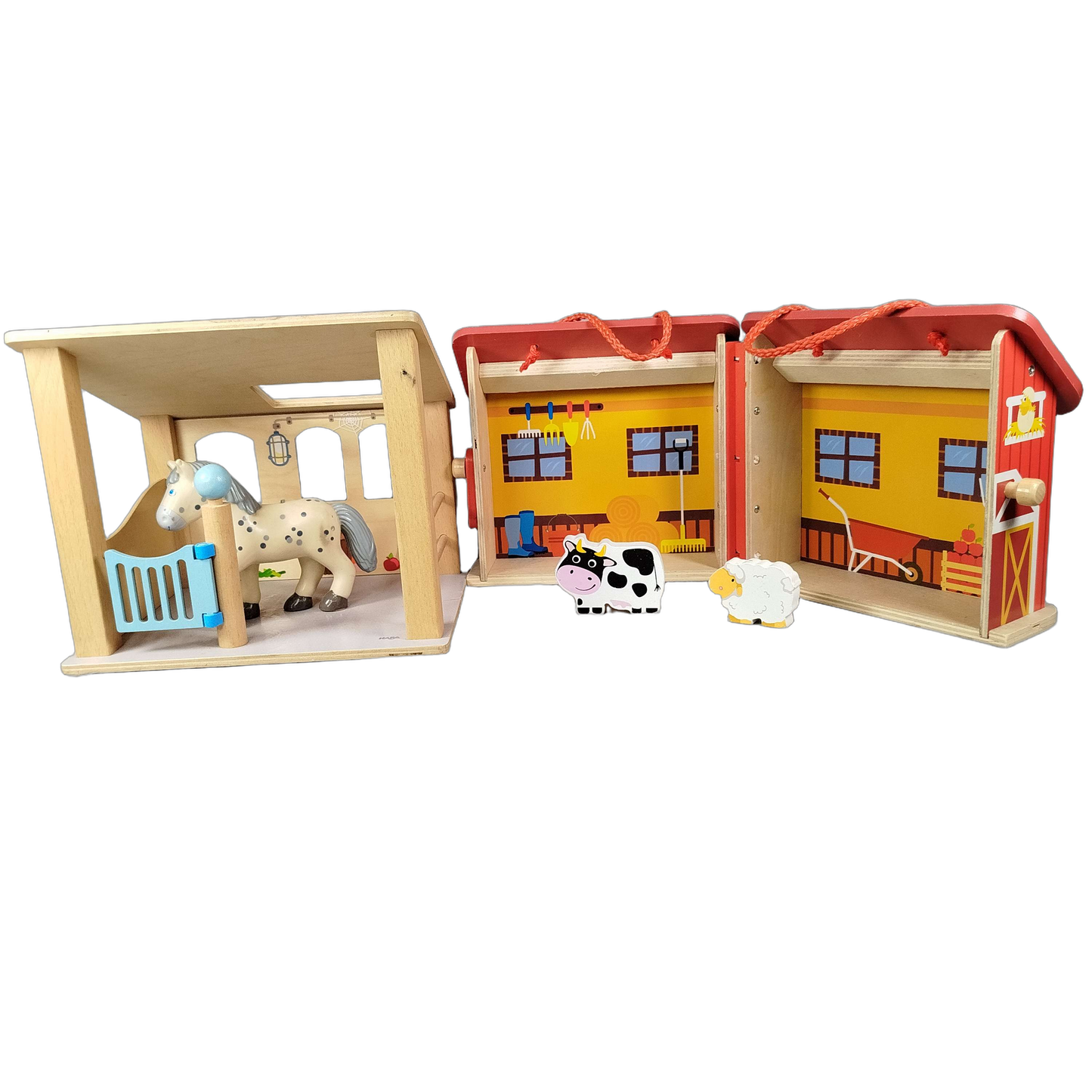 Bundle Bauernhof Set von 4 Stall & Tiere