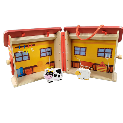 Bundle Bauernhof Set von 4 Stall & Tiere