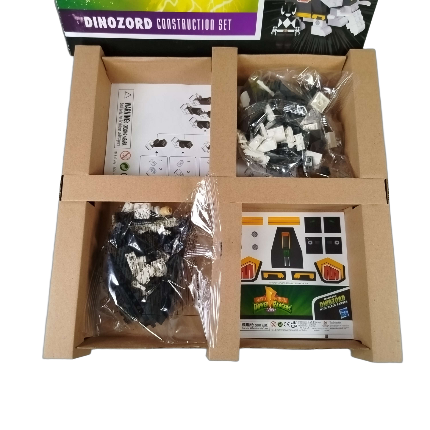 Hasbro Mastodon Dinozord mit Black Ranger Konstruktionsset