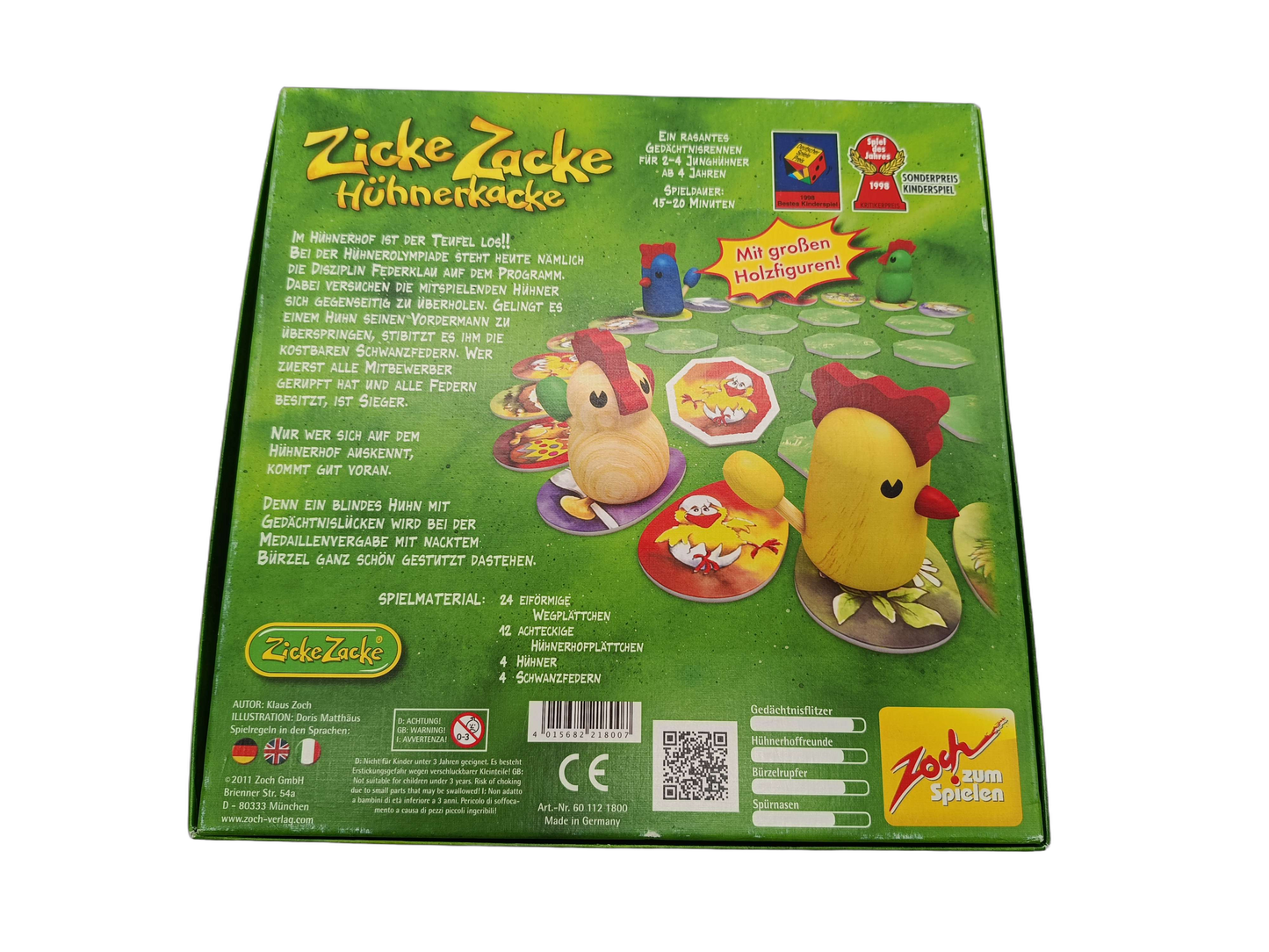 Zoch Zicke Zacke Hühnerkacke 60 112 1800 Brettspiel