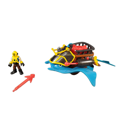 Mattel Imaginext Captain Nemo & Stingray Spielset