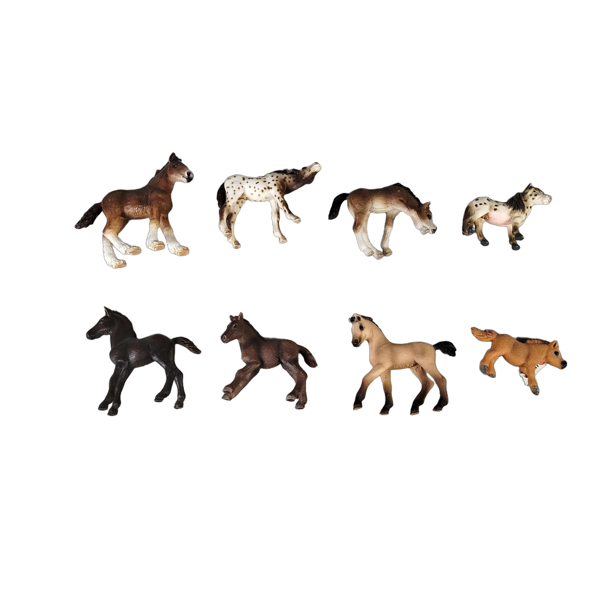 Schleich Tiere Bundle Pferde & Fohlen 8 Teile Tierfiguren