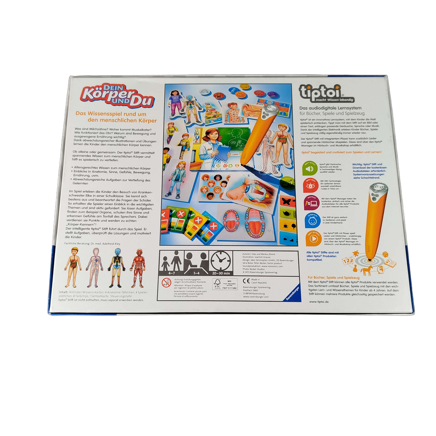 Ravensburger tiptoi Dein Körper und Du 00560 Lernspiel