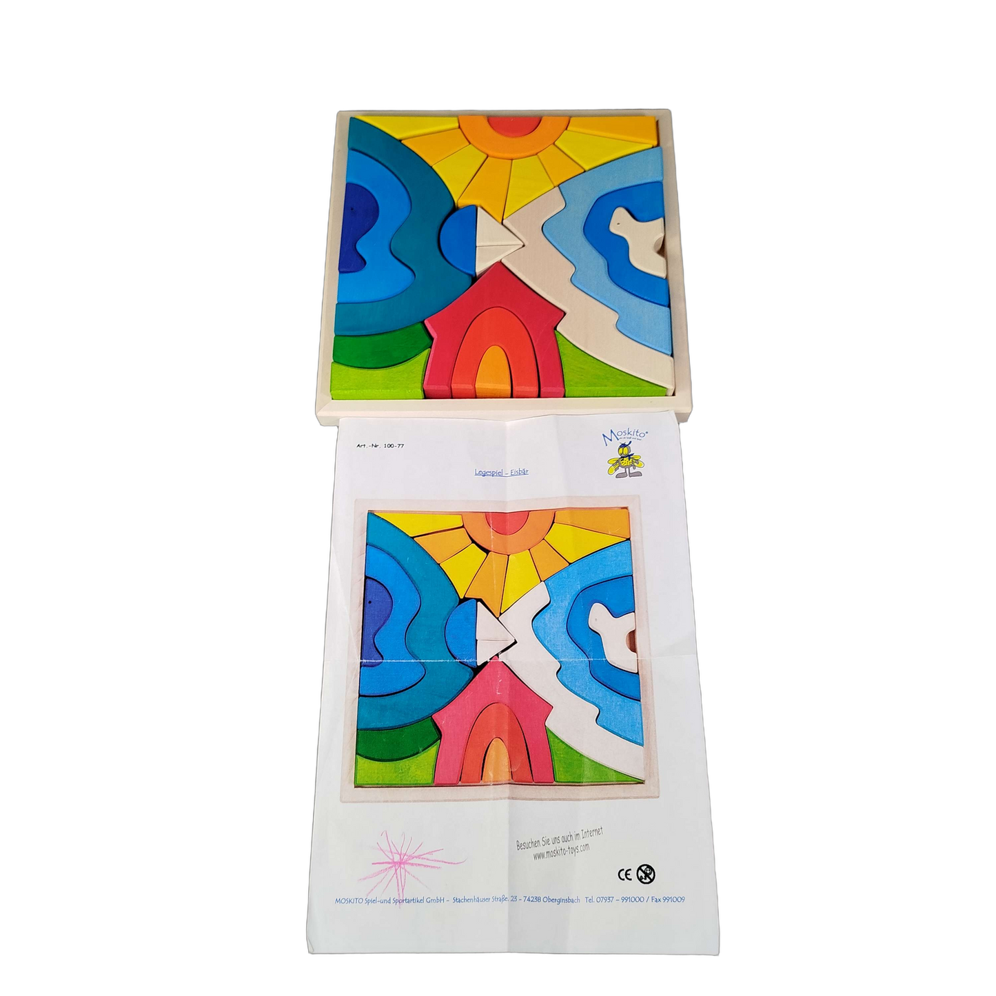 Moskito Legenest Licht 100.77 Holz Legespiel Neu