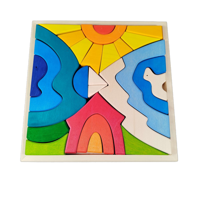 Moskito Legenest Licht 100.77 Holz Legespiel Neu