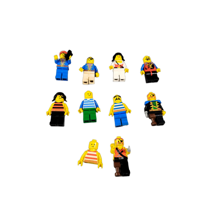LEGO Bundle 10x Piraten Figuren mit Fernrohr