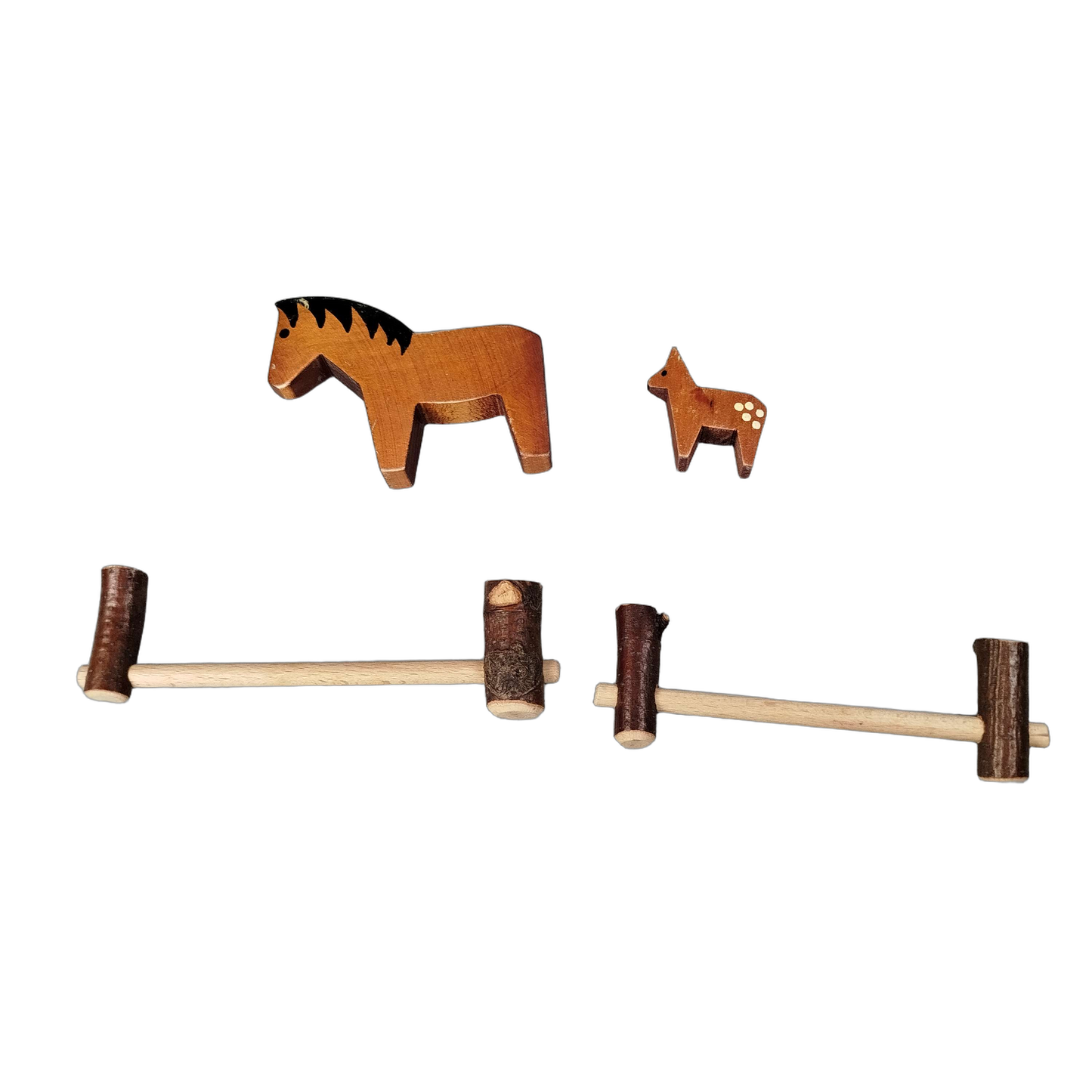 Ostheimer Bundle Pferd & Fohlen Set von 4 mit Zaun