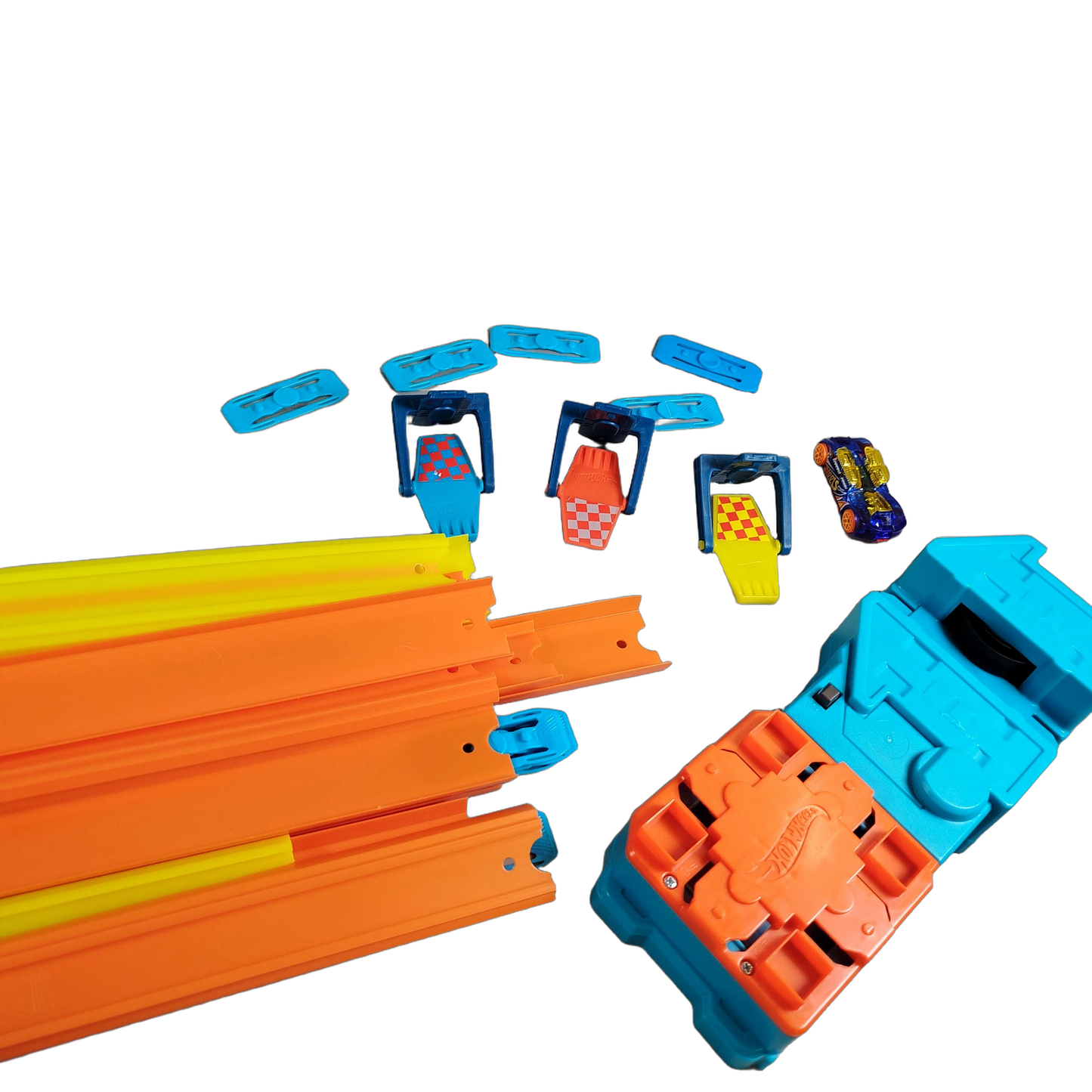 Mattel Bundle Hot Wheels Stunt Box 4-Spur Starttor Rennbahn