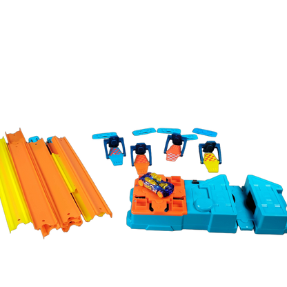 Mattel Bundle Hot Wheels Stunt Box 4-Spur Starttor Rennbahn