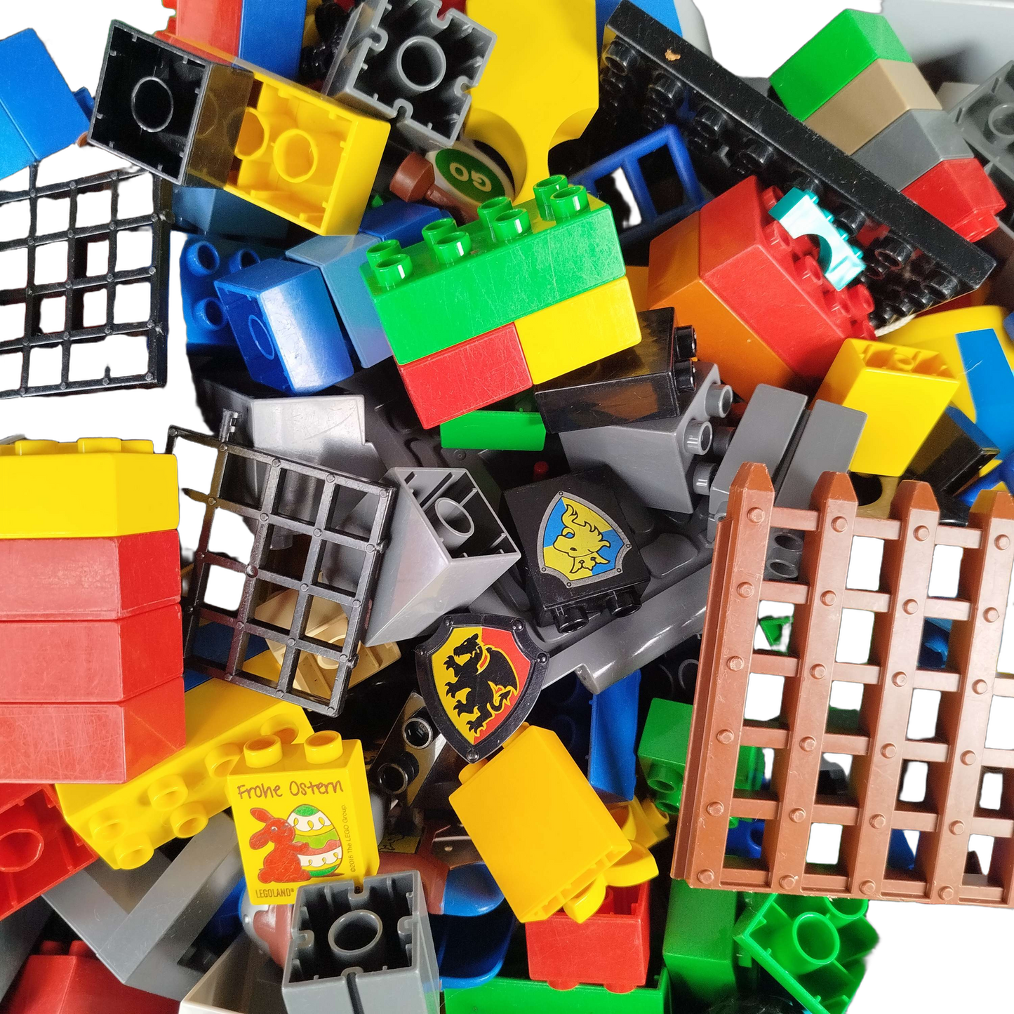 Konvolut LEGO DUPLO ca. 6,4 kg Steine & Figuren, ab 3–5 Jahre, Ritter