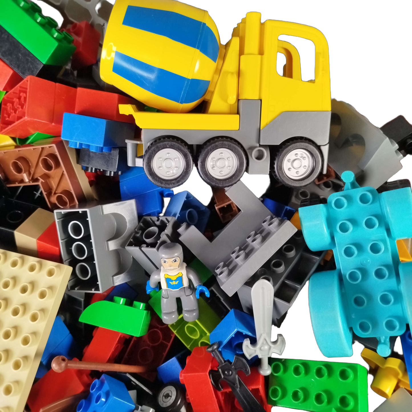 Konvolut LEGO DUPLO ca. 6,4 kg Steine & Figuren, ab 3–5 Jahre, Ritter