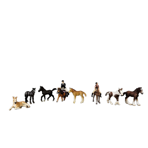 Schleich Tiere Bundle Pferde & Reiter viele Teile Figuren