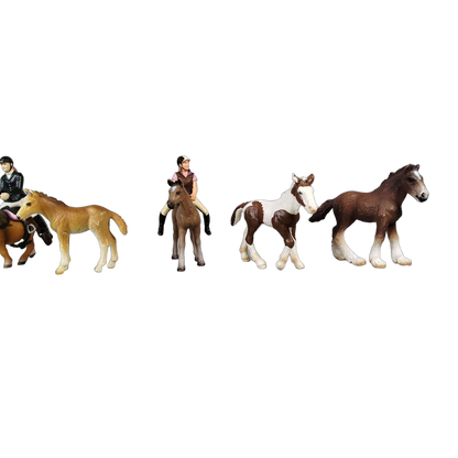 Schleich Tiere Bundle Pferde & Reiter viele Teile Figuren