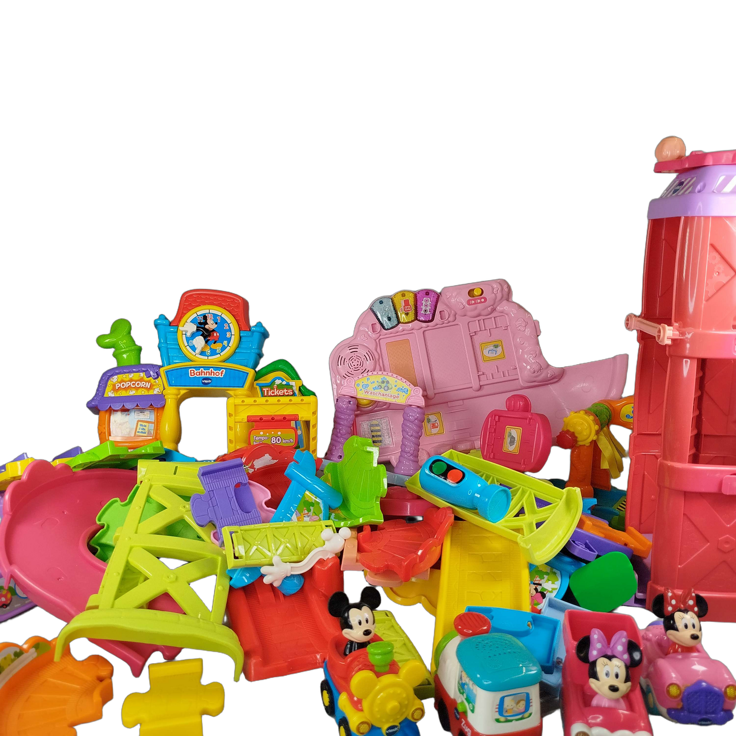 VTech Bundle Tut Tut Baby Flitzer Mickys Bahnhof & Fahrzeug