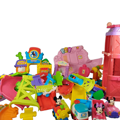 VTech Bundle Tut Tut Baby Flitzer Mickys Bahnhof & Fahrzeug