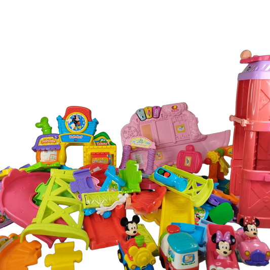 VTech Bundle Tut Tut Baby Flitzer Mickys Bahnhof & Fahrzeug