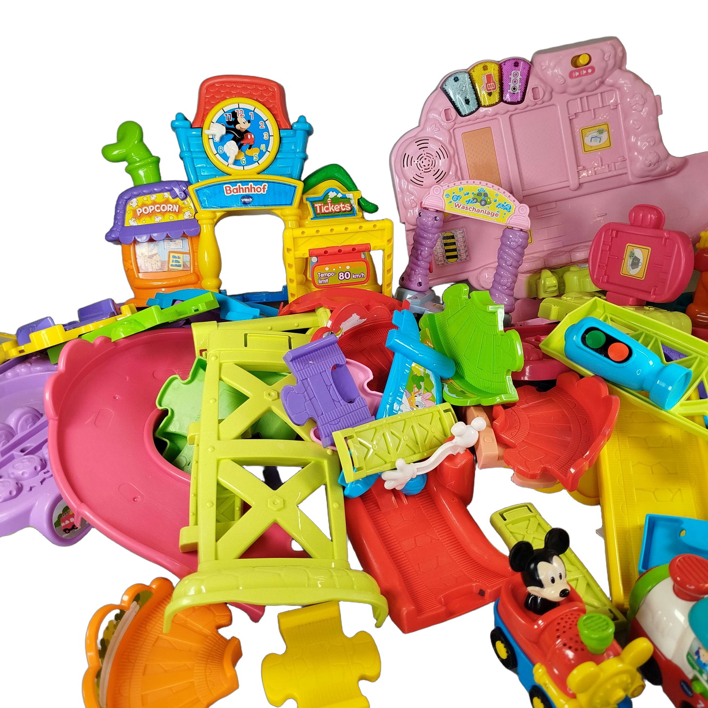 VTech Bundle Tut Tut Baby Flitzer Mickys Bahnhof & Fahrzeug