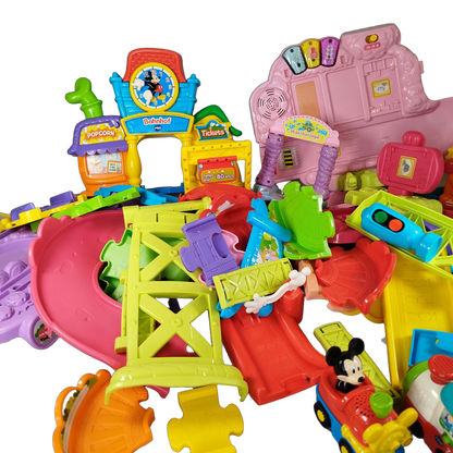 VTech Bundle Tut Tut Baby Flitzer Mickys Bahnhof & Fahrzeug
